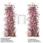 Wedding Backdrop Artificial Purple Blooms