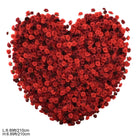 Wedding ceremony heart rose flower backdrop decor