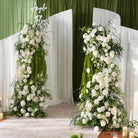 faux-white-rose-arch-floral-set