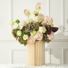 Tall vertical flower wall piece for photo booth