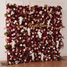 Rich layered texture of multi-floral artificial flower wall