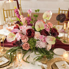 hydrangea mixed faux flower table bouquet for wedding styling
