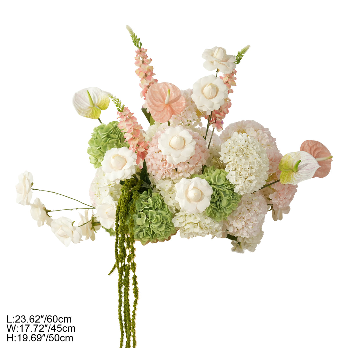 Long hanging green amaranthus vine for cascading look