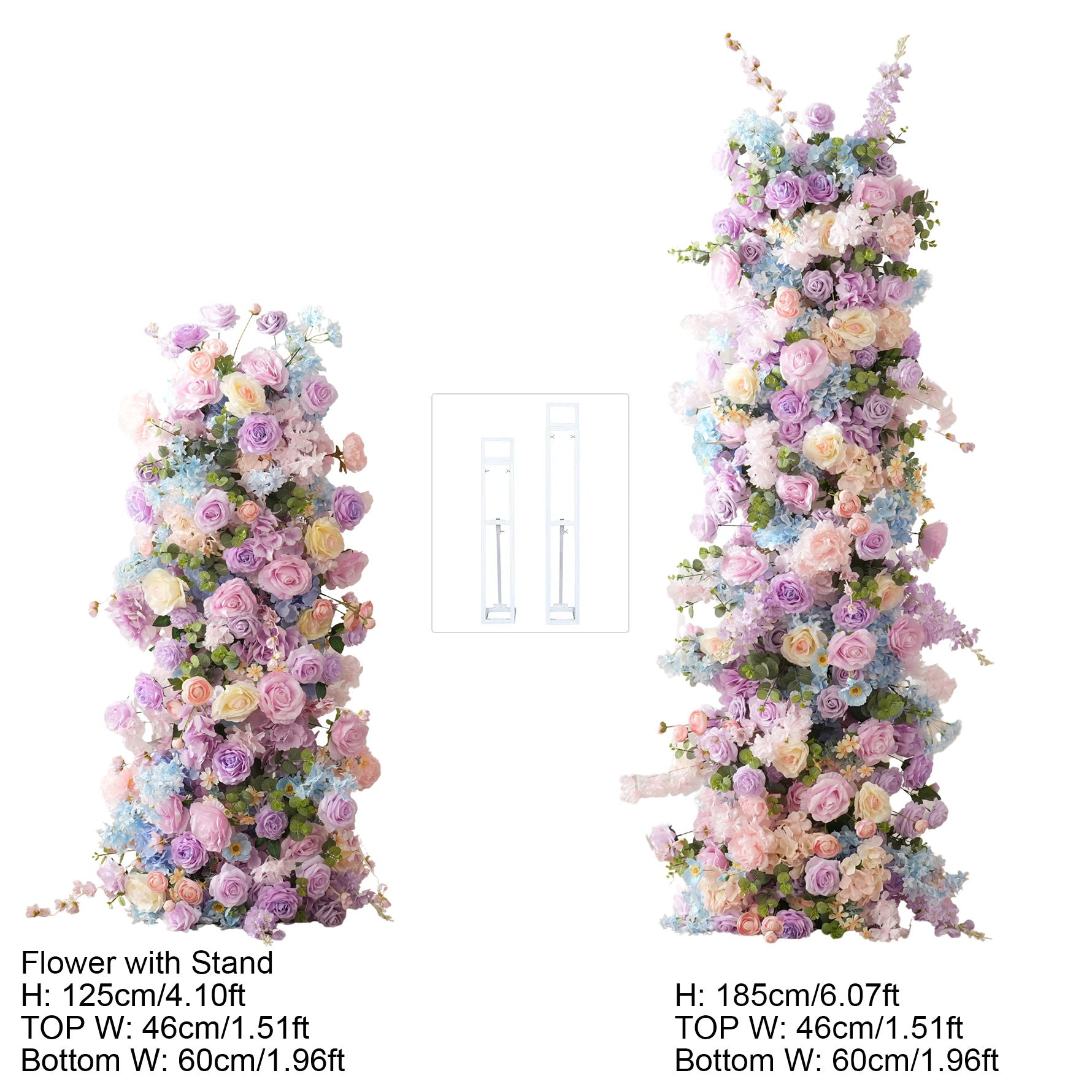 A9095 Purple Pink Cherry Blossoms Flower Arrangement KT Board