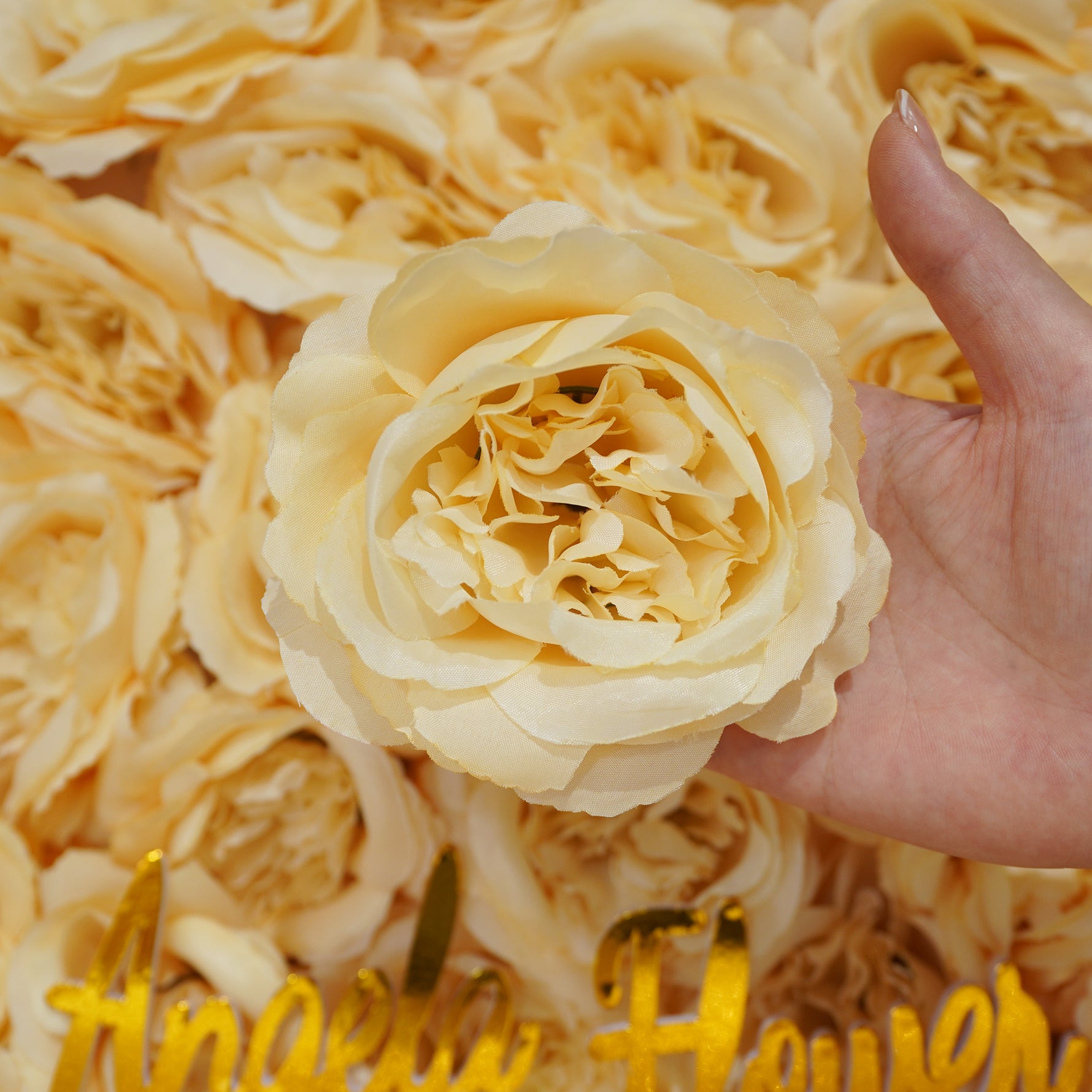 Faux rose head bouquet supply