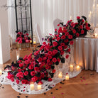 artificial-rose-carnation-flower-runner-decoration