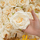 artificial rose head wedding floral supplies