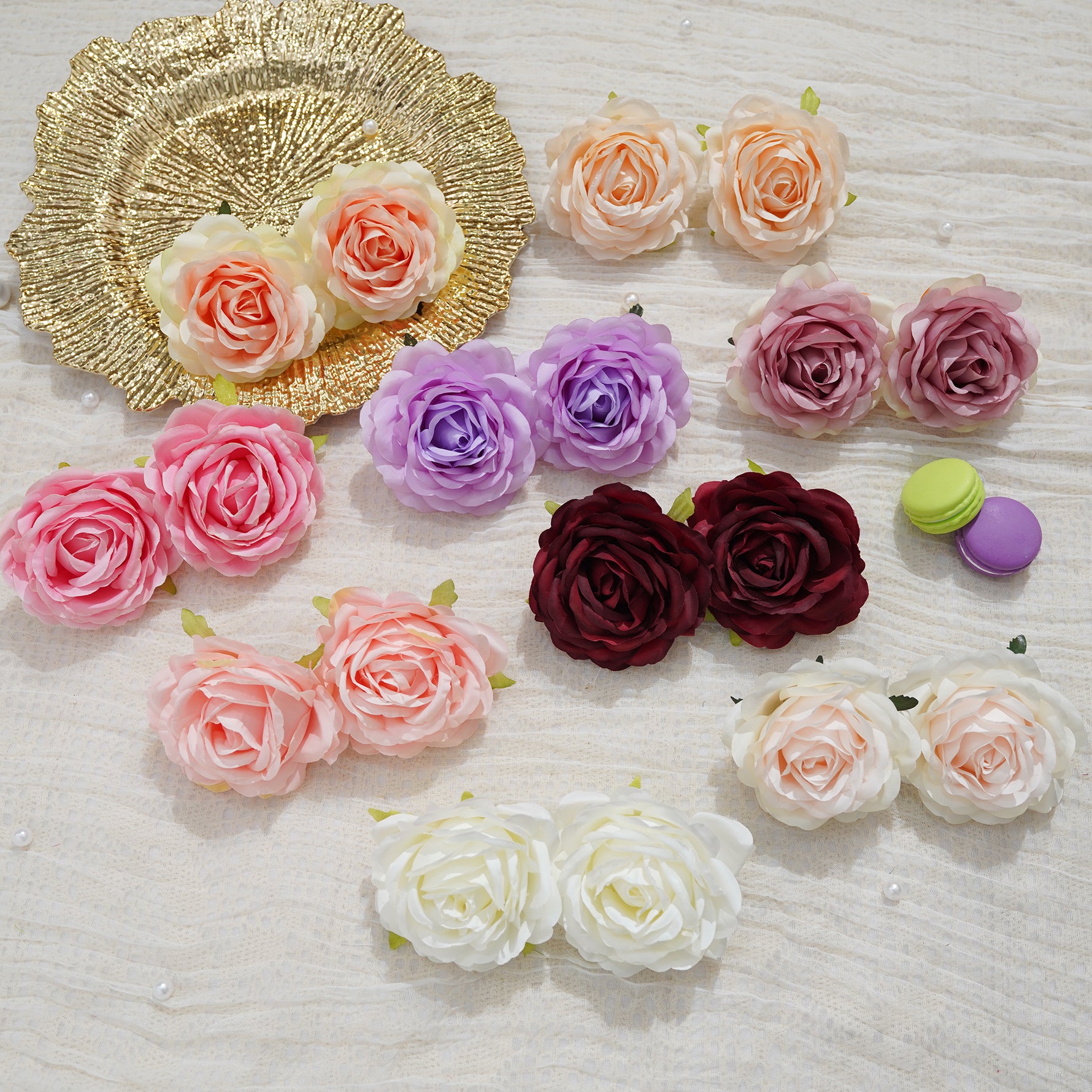 lavender‑purple‑fake‑large‑rose‑flower‑head‑product‑shot