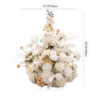 cream white rose floral arrangement for events