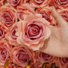 Assorted fake rose blooms display