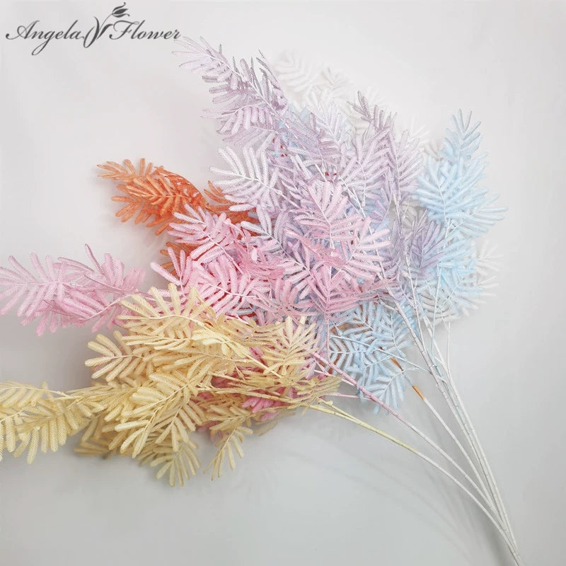 white_faux_mimosa_foliage_vase