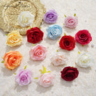 9cm light pink artificial rose