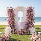 Wedding KT Board Purple Floral Arrangement