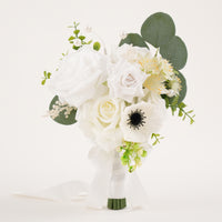A8995 Artificial White Poppy Greenery Bridesmaid Bouquet Outdoor Wedding Decor Supplies