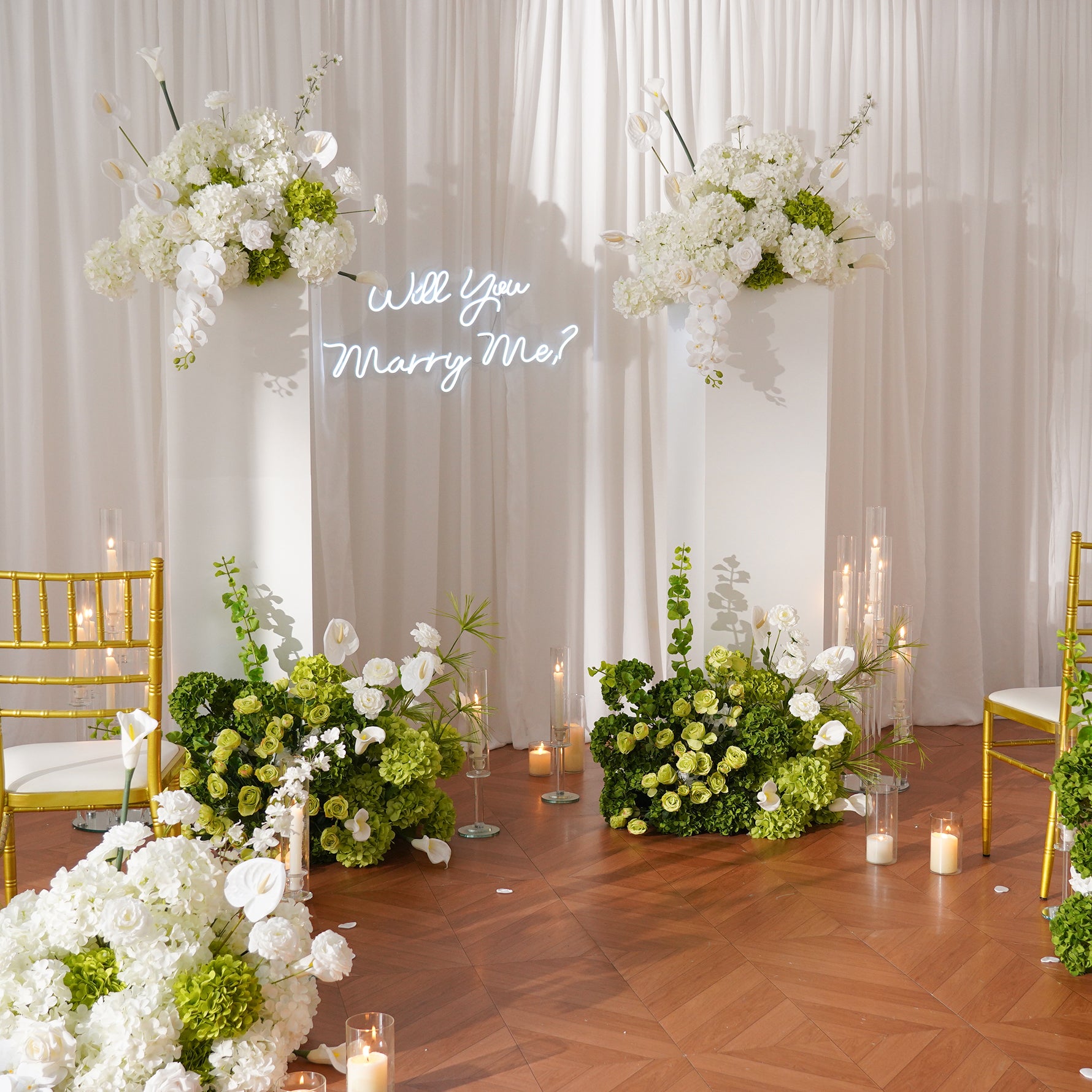 Wedding Ceremony Ground Flower Arrangement