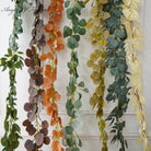 Artificial autumn eucalyptus garland for wedding arch decor