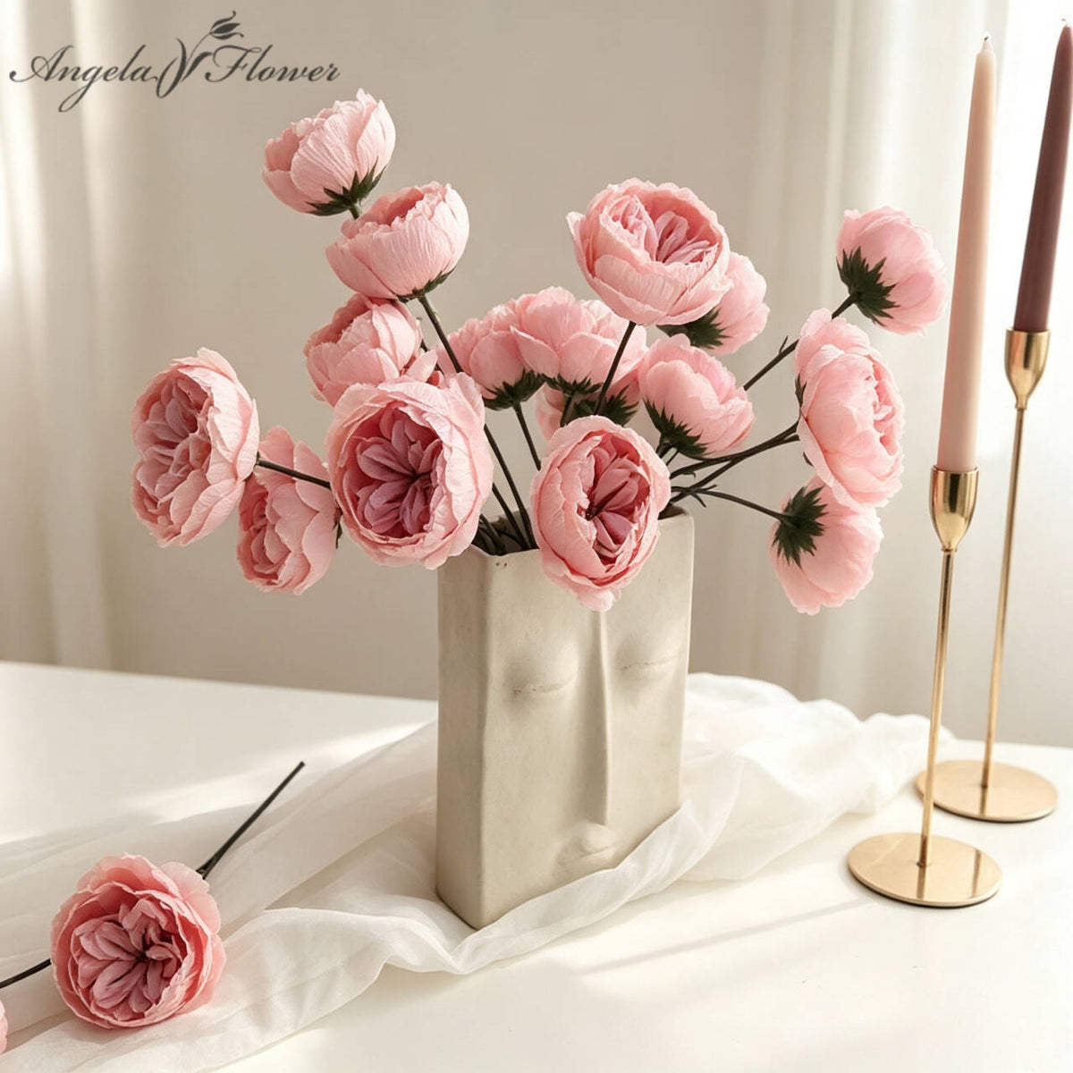 artificial rose silk flowers for wedding backdrop