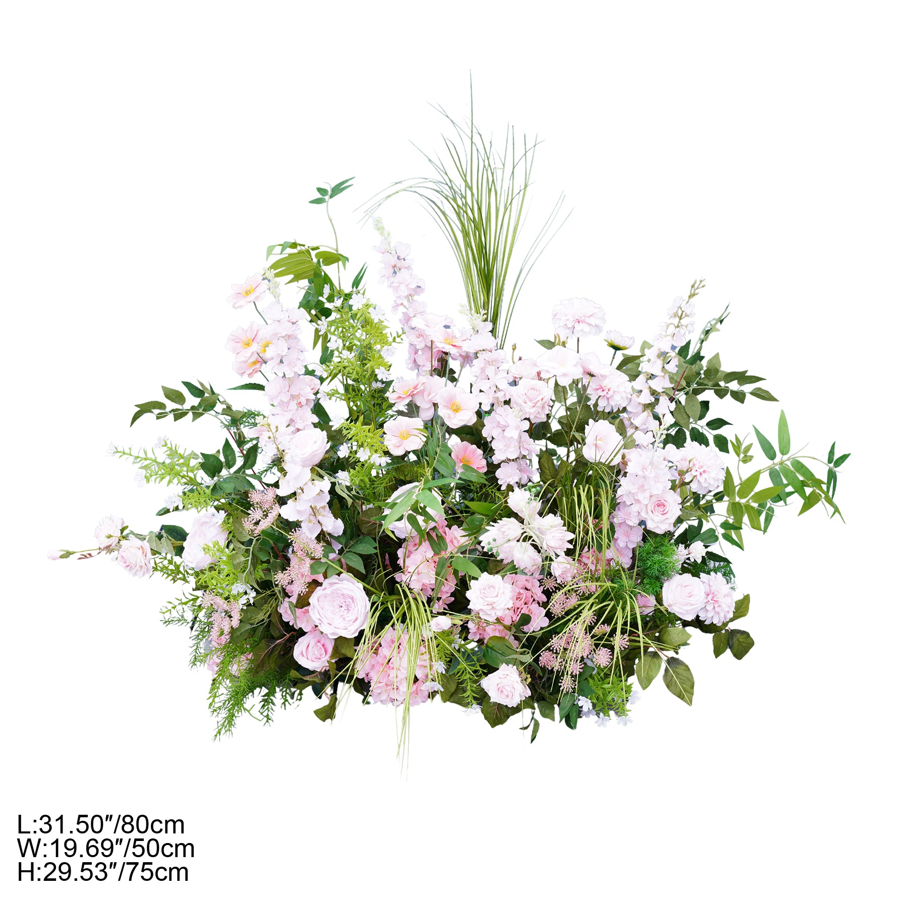 Garden Inspired Pink Floral Arrangement for Wedding Event Decor