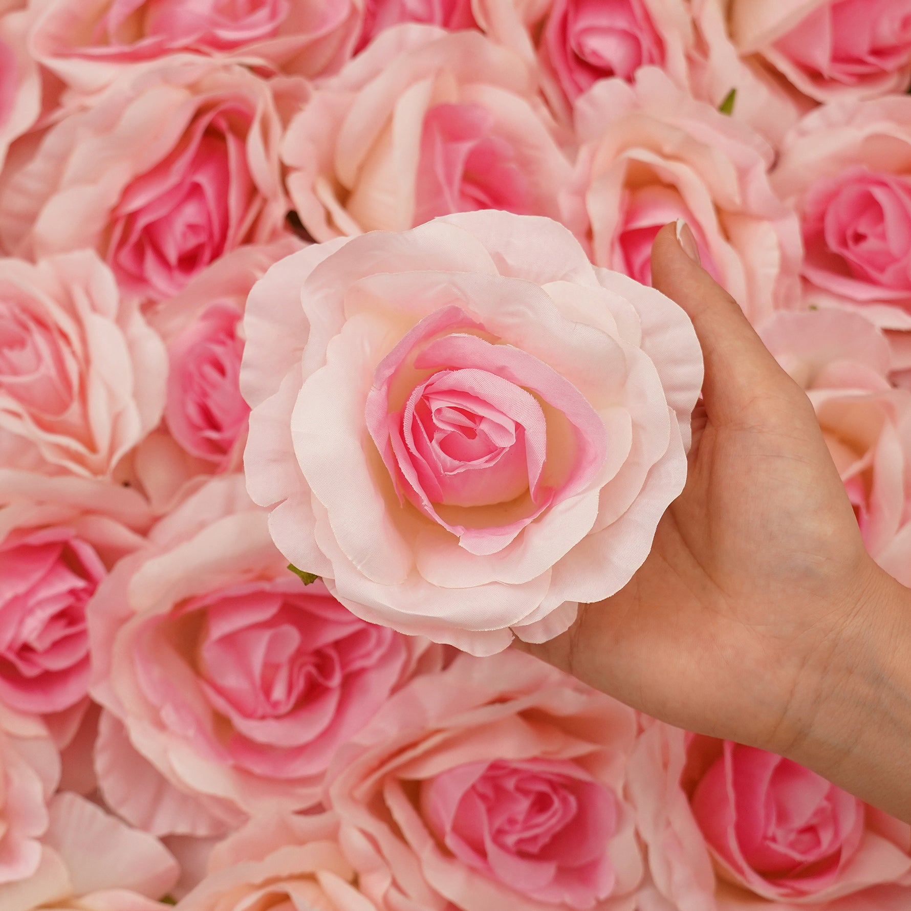 Handmade craft roses for party decor and floral arrangements