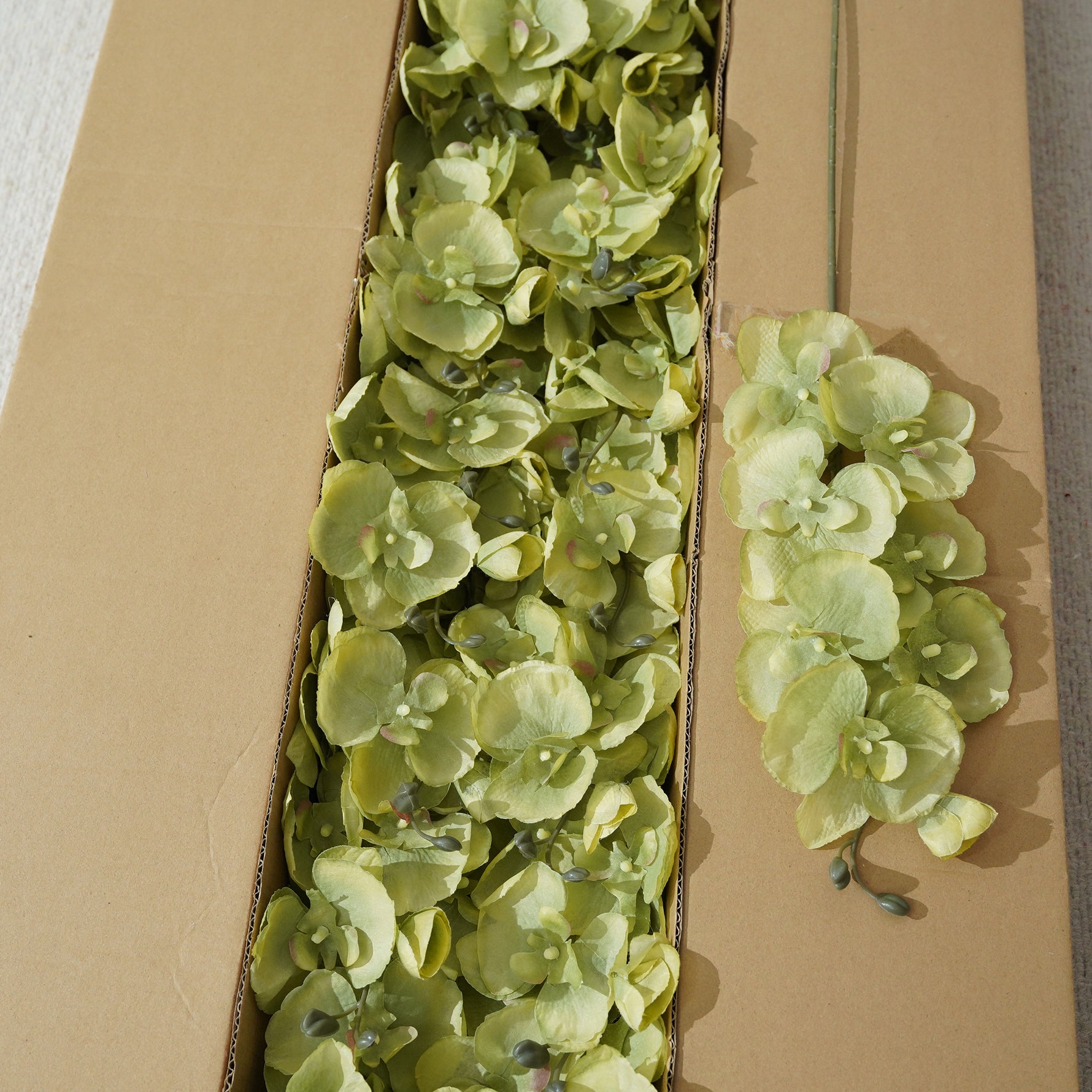 Reception Table Silk Orchid Floral Decor
