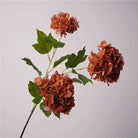 Silk burgundy hydrangea for wedding backdrop florals