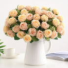 Cream faux rose floral sprigs