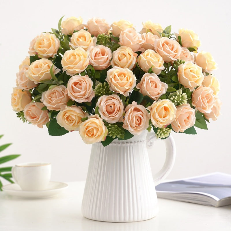 Cream faux rose floral sprigs