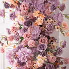 Purple Pompom Flower Wedding Backdrop Set