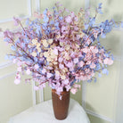 faux‑orchid‑spray‑branches‑white‑table‑cloth‑setting