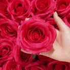 table-decoration-silk-rose-heads
