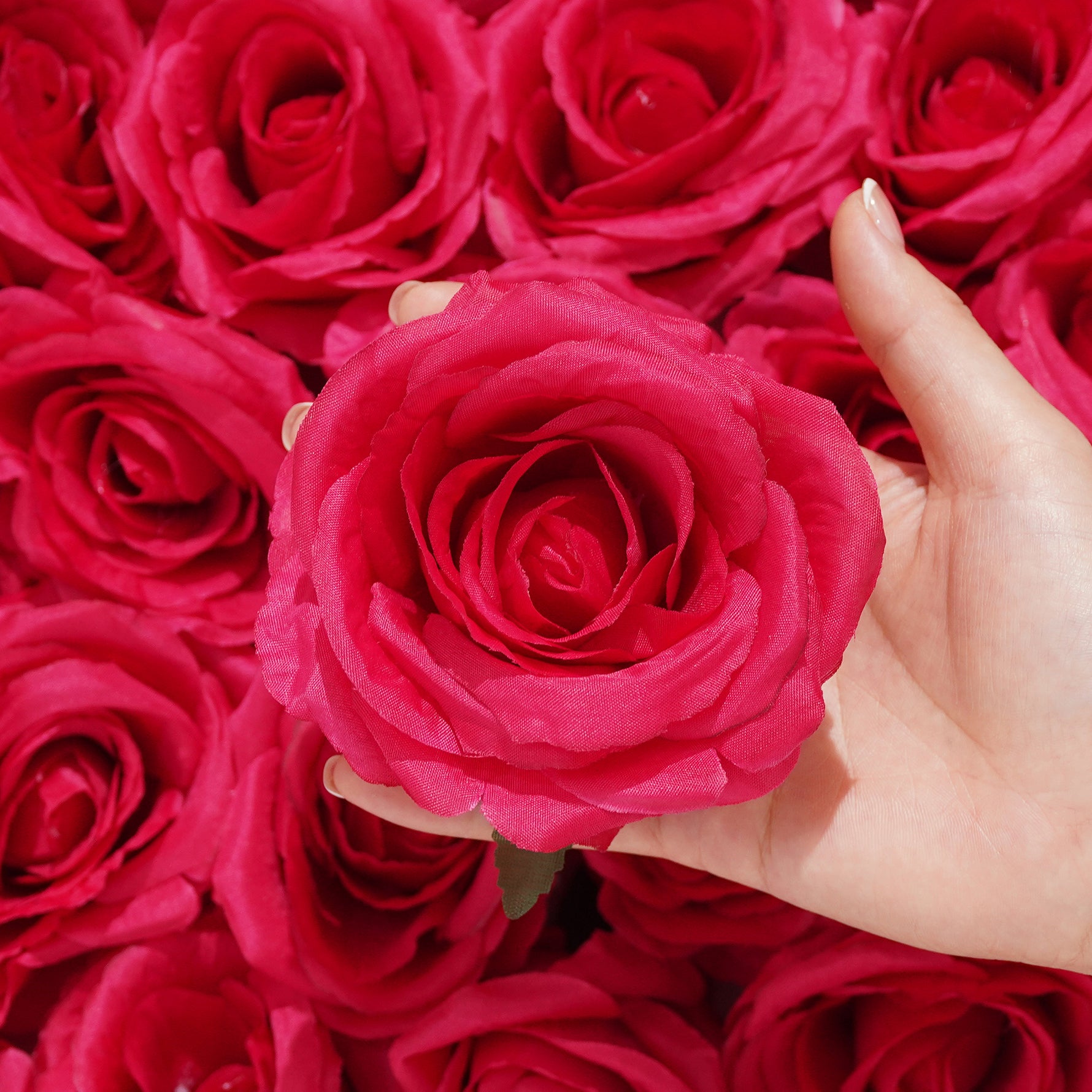 table-decoration-silk-rose-heads