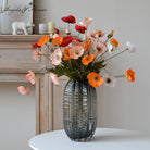 orange_faux_poppy_stem_vase