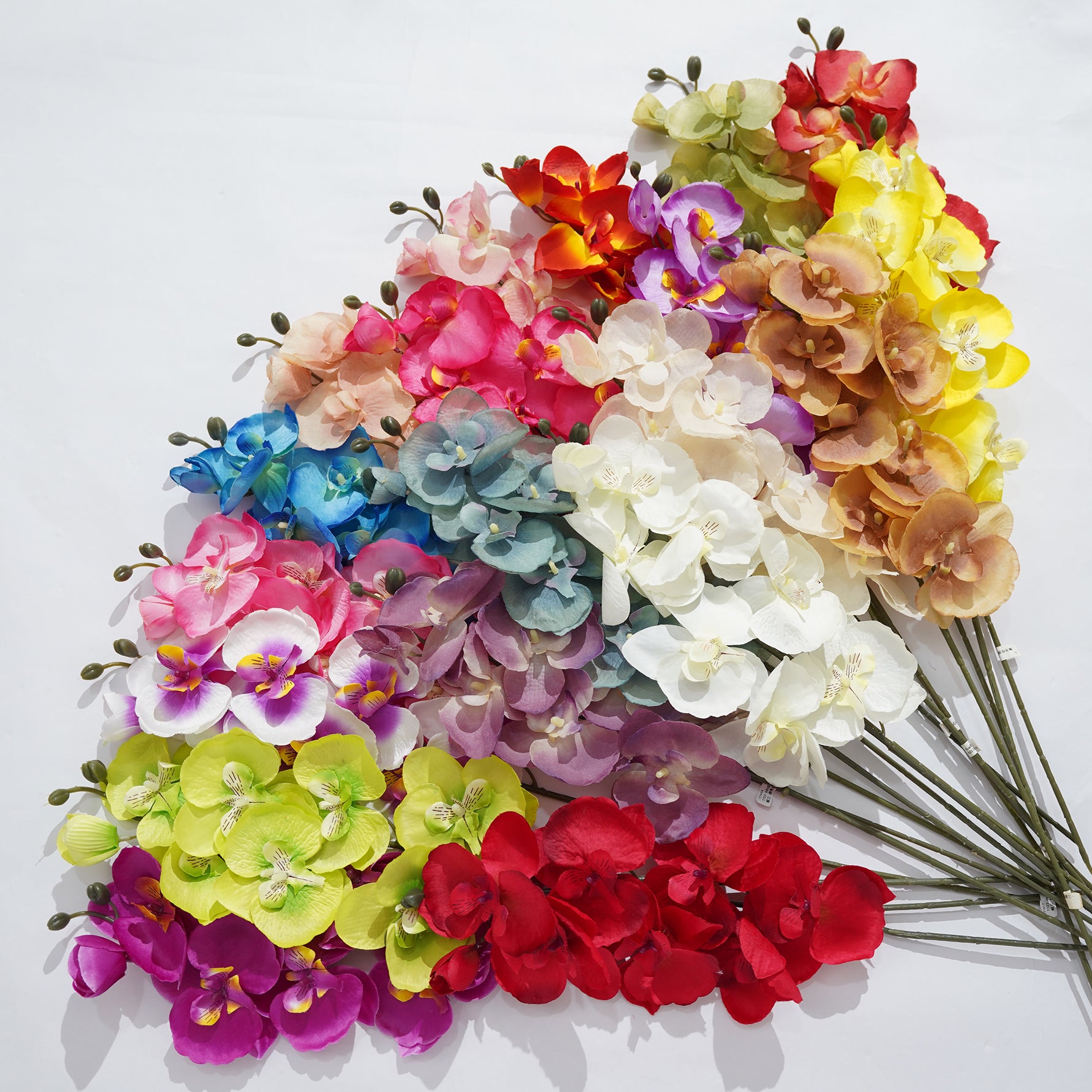 Yellow Artificial Silk Orchid Event Decor