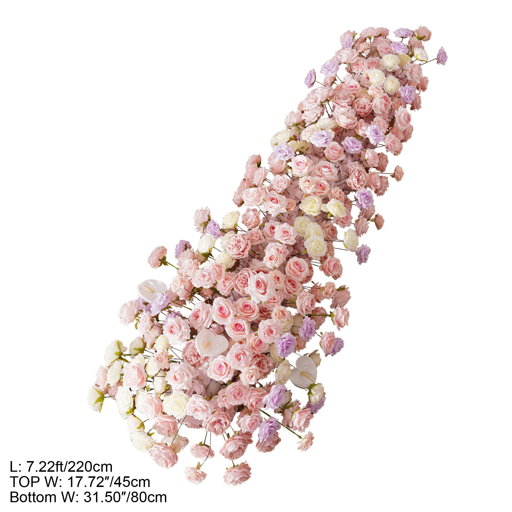 artificial-rose-garland-for-wedding-decor