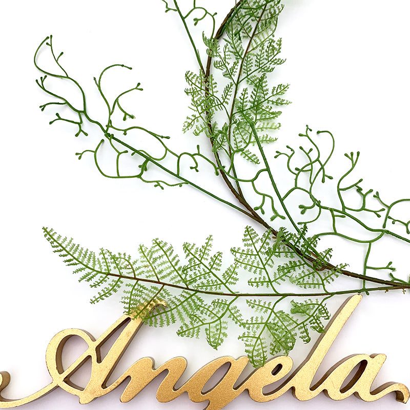 artificial green wreath hoop for event styling
