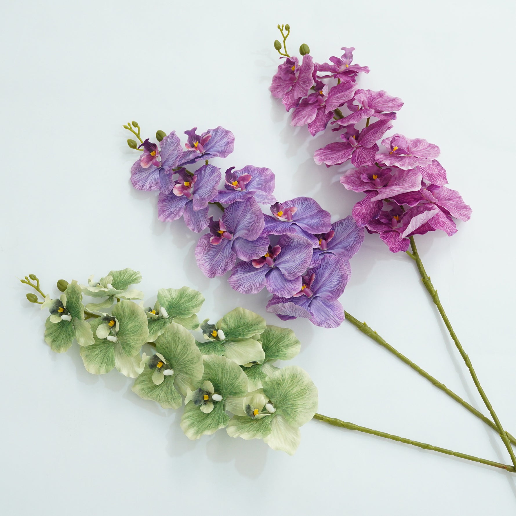 A4345 10 pcs/lot 9 Heads Artificial Orchids Flower Material