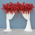 Silky wisteria hanging swag for wedding arch backdrop
