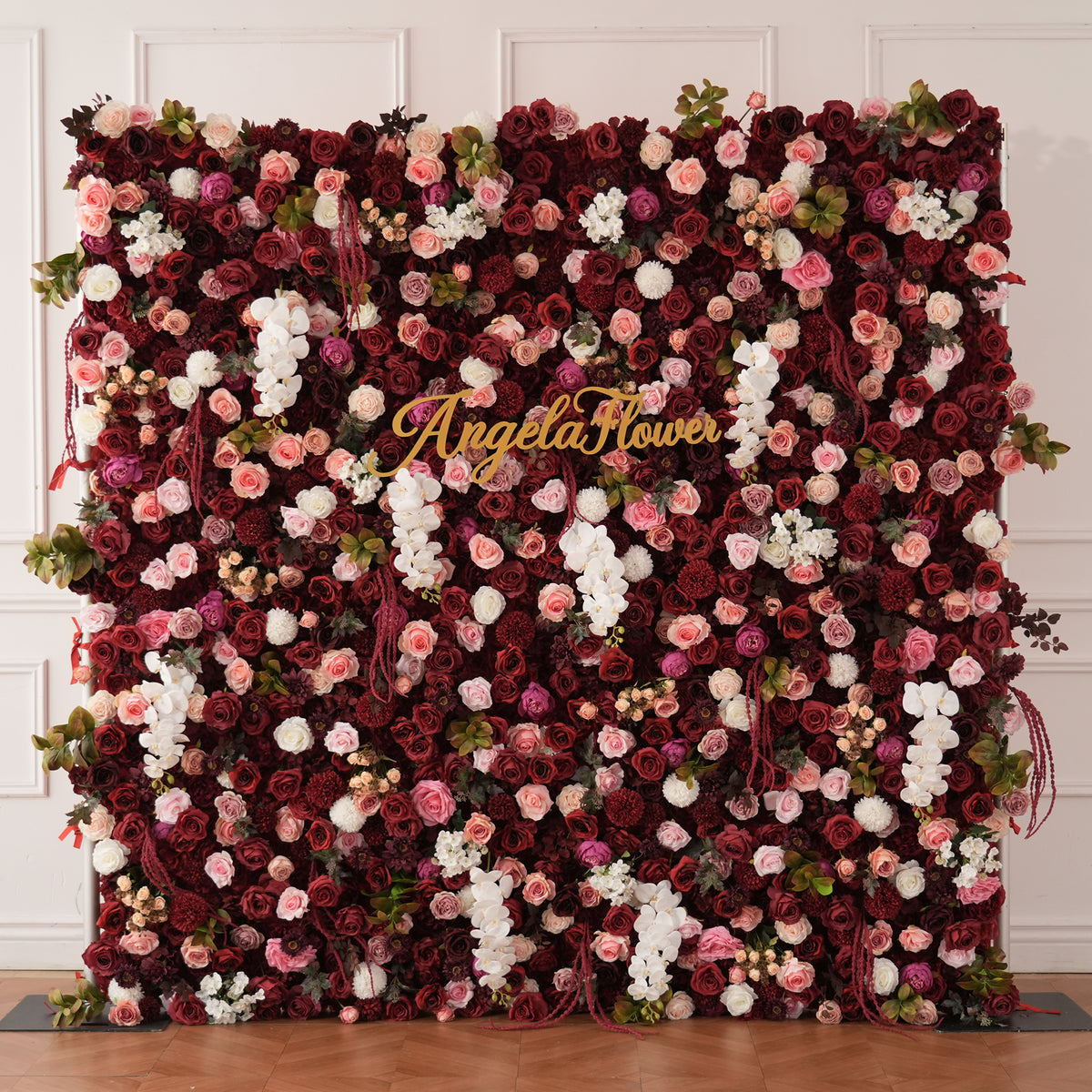 Large square floral backdrop panel for photo background