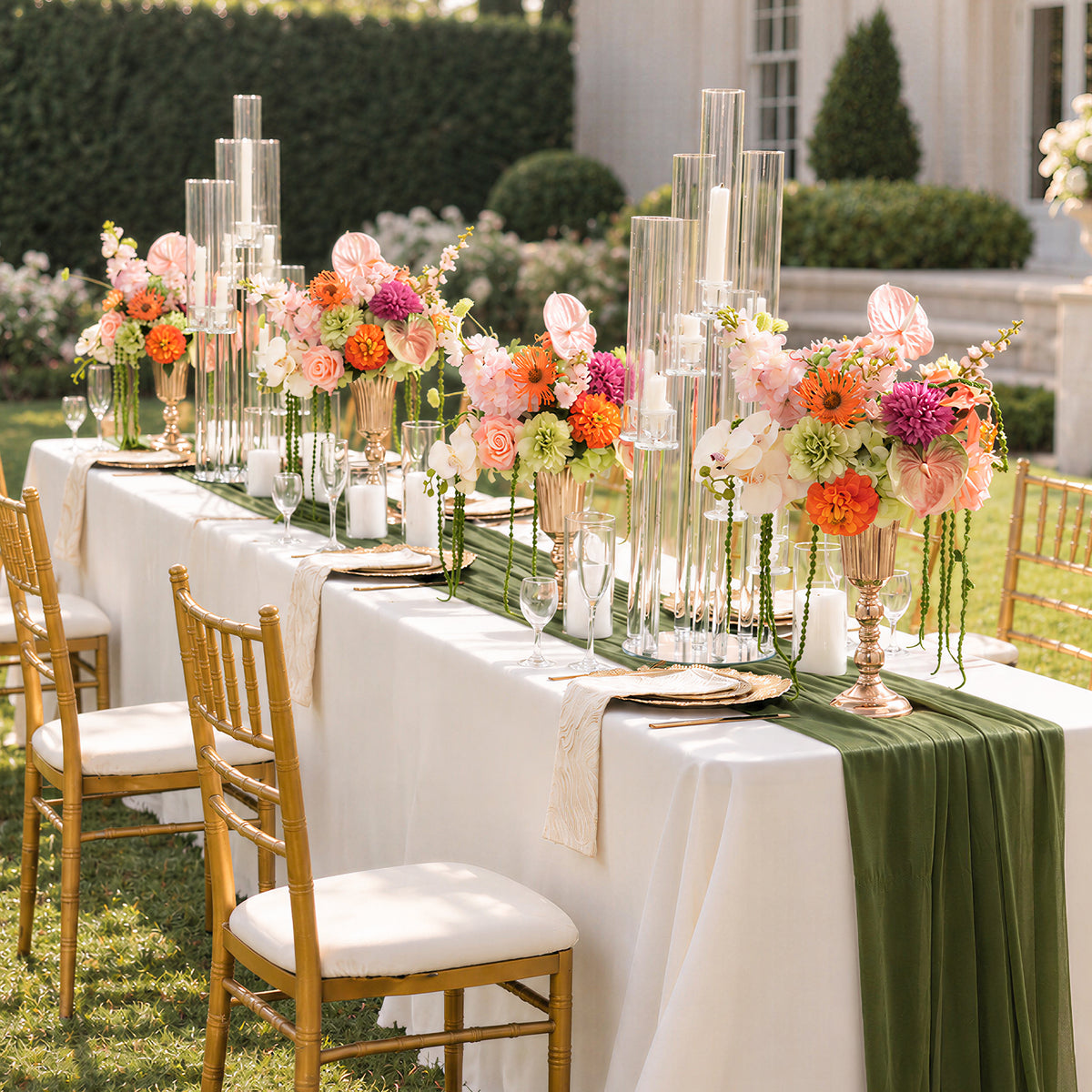 Wild garden mixed artificial flower wedding decor