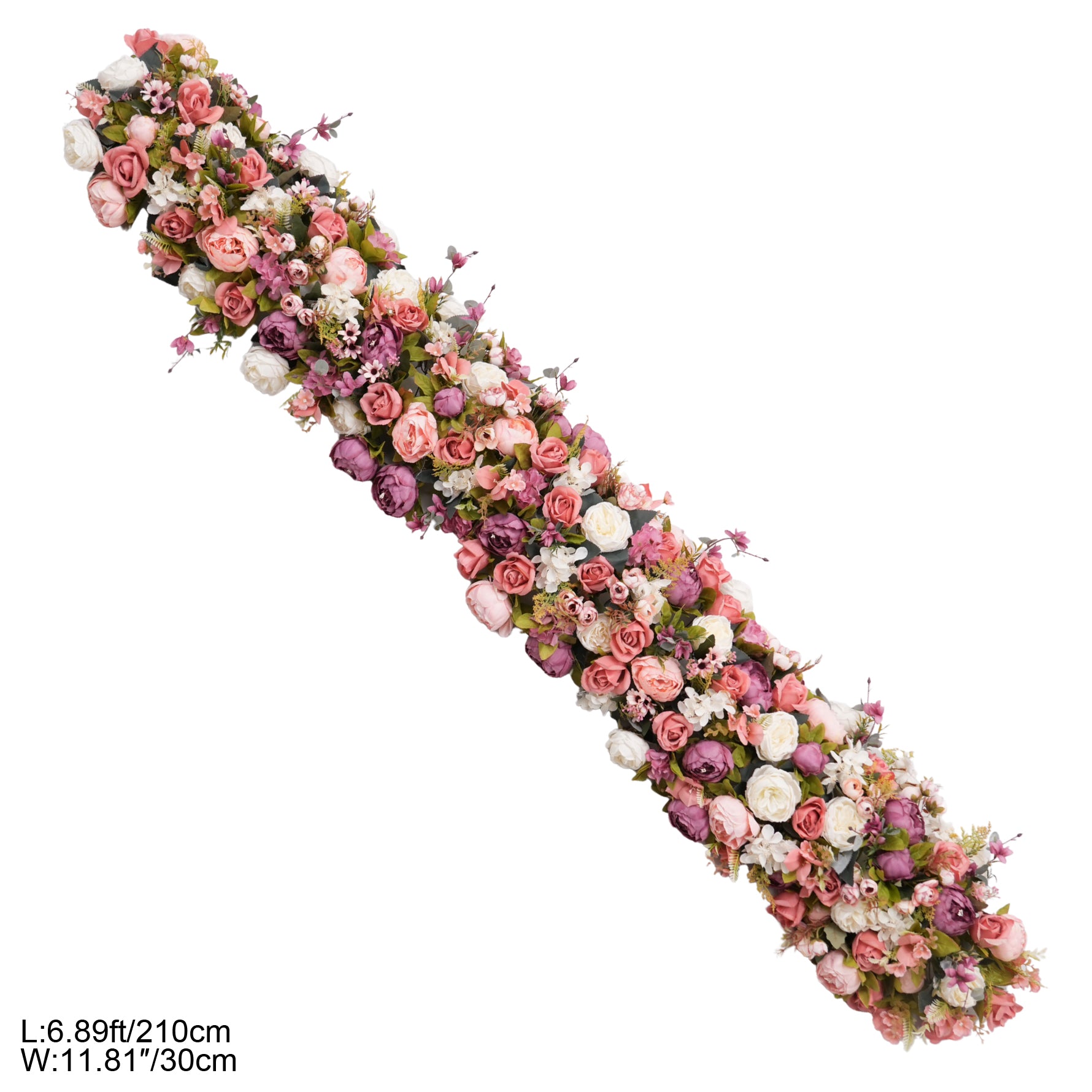 Elegant artificial garland for wedding events, and banquet table styling