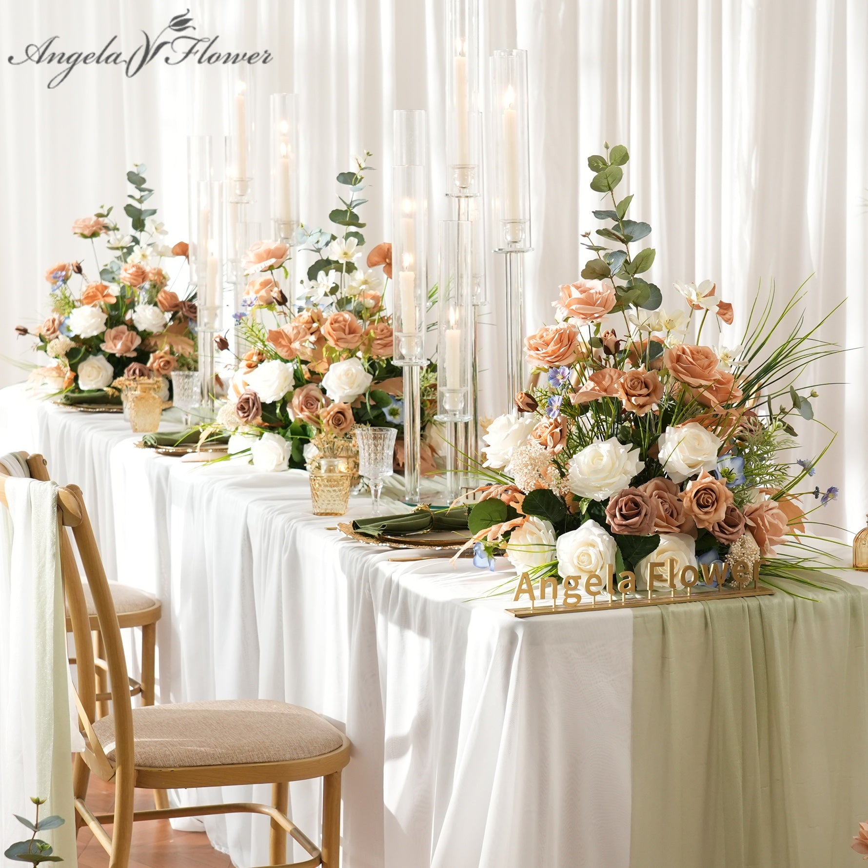 coffee-white-wedding-flower-arrangement