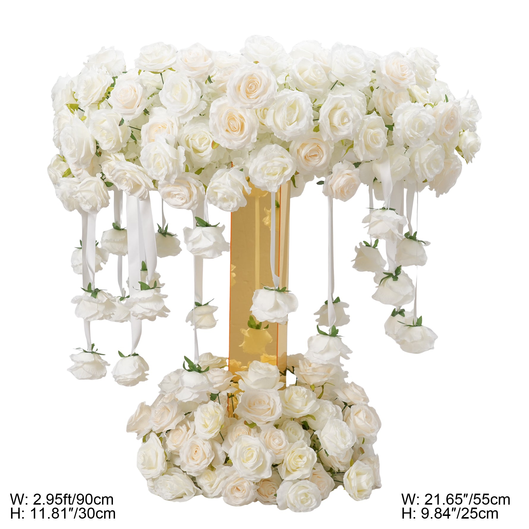 artificial-white-rose-arrangement