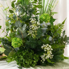 eucalyptus-hydrangea-floral-centerpiece