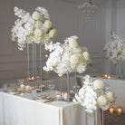 Luxury Faux Floral Table Centerpiece With Orchids And Dahlias