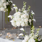 Romantic Wedding Banquet Table Arrangement