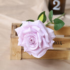Orange faux rose single stem