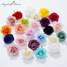 Colorful artificial rose heads for DIY wedding flower arrangements