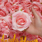 wedding decor artificial rose head foam silk flower