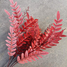 White faux locust foliage for bridal flower arrangements
