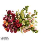 Orange spider flower mixed table artificial flower